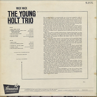 Young Holt Trio / Wack Wack (LP), Brunswick | 中古レコード通販