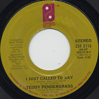 Teddy Pendergrass / Love T.K.O. (7inch), Philadelphia International ...