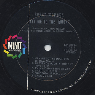 Bobby Womack / Fly Me To The Moon (LP), Minit | 中古レコード通販