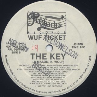 Wuf Ticket / The Key (12inch), Prelude | 中古レコード通販 大阪 ...